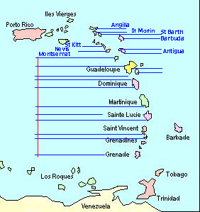 Croisieres ecoles à la navigation sur voilier gros catamaran entre la Martinique, la Guadeloupe et les iles Grenadines